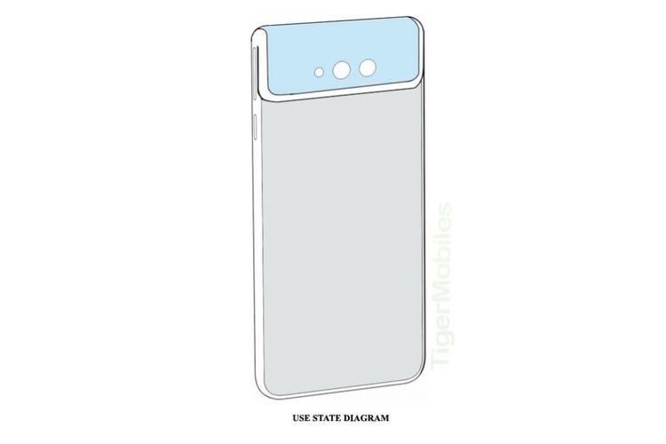 Paten ponsel lipat Xiaomi dengan desain clamshell