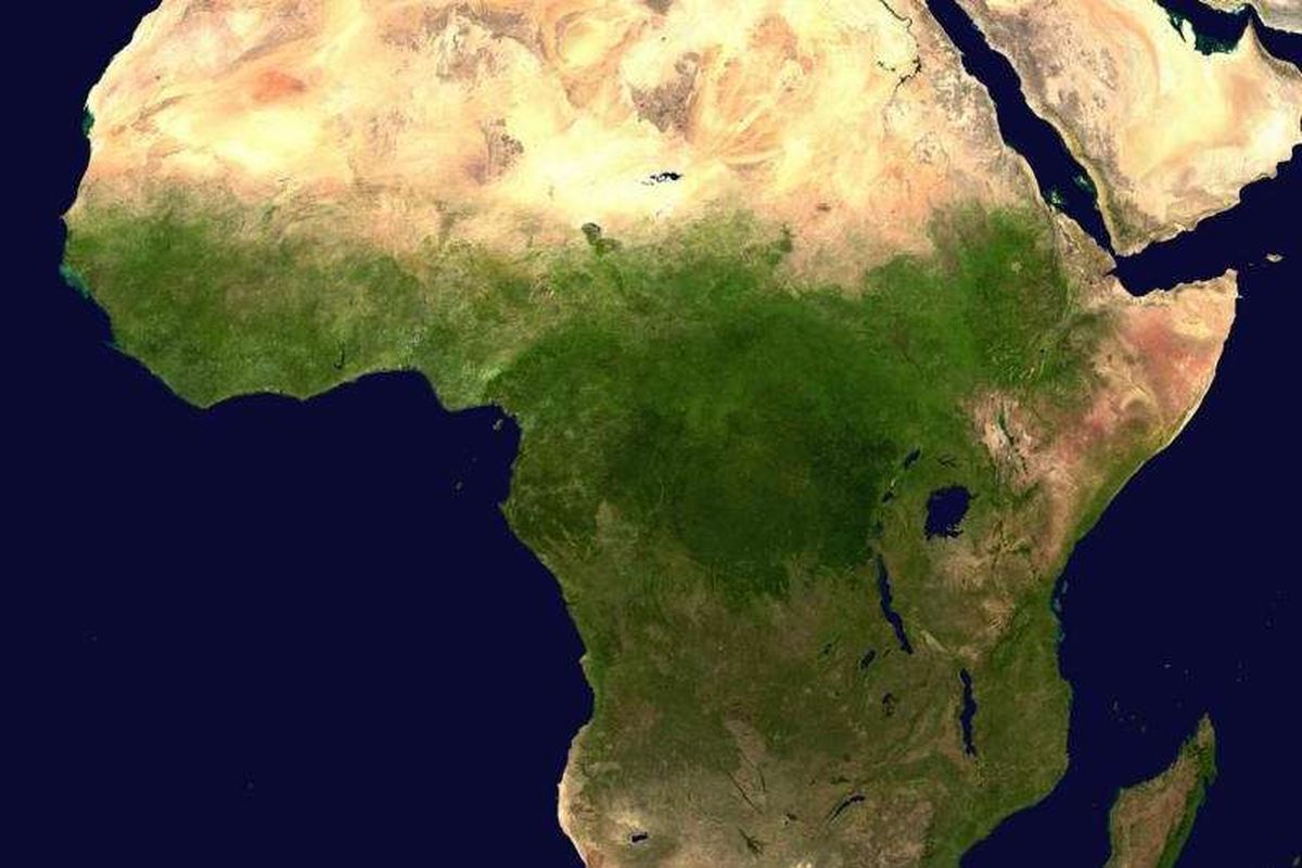 Ilustrasi benua Afrika