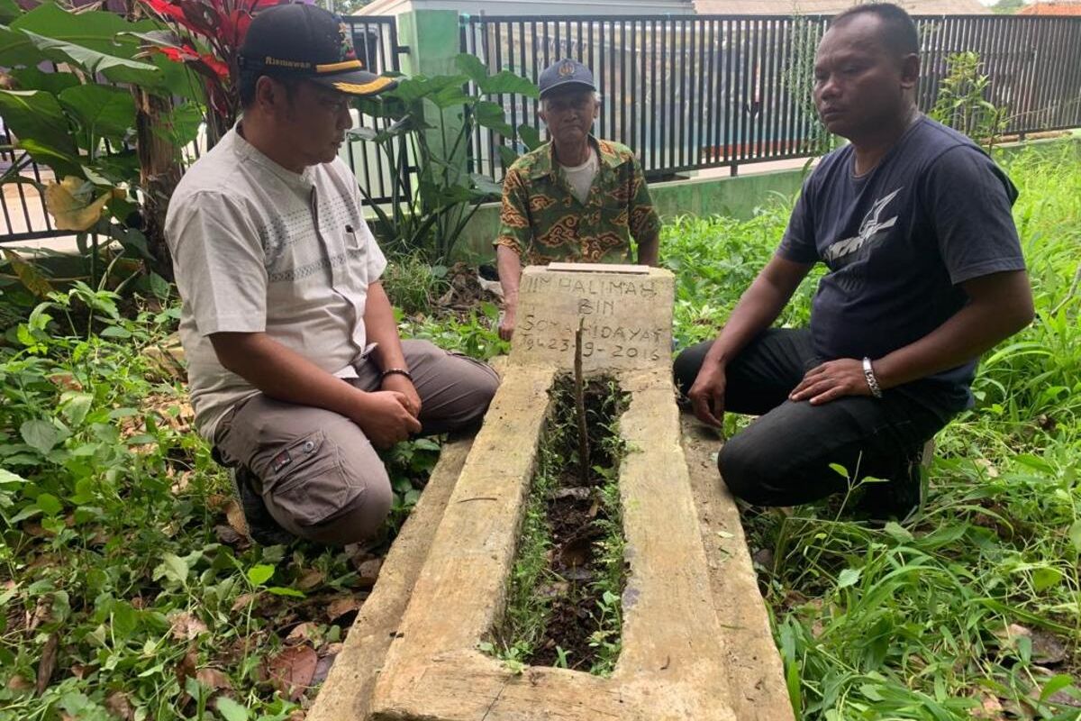 Penampakan makam Iim Halimah di Bandung Barat yang jadi korban pembunuhan berantai Wowon cs.