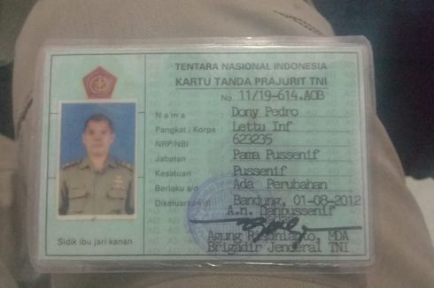 TNI AD Sebut King of The King Dony Pedro Berpangkat Letnan Satu