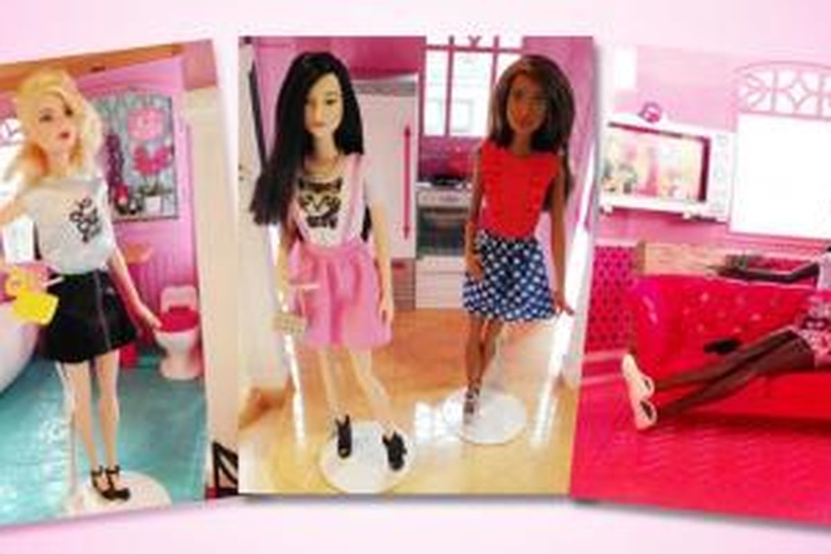 Boneka Barbie terbaru memiliki tumit yang dapat disesuaikan, sehingga akhirnya boneka cantik ini dapat mengenakan sepatu datar dan tidak melulu mengenakan sepatu tumit tinggi.
