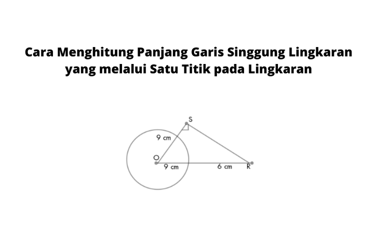 Garis singgung lingkaran adalah garis yang memotong lingkaran tepat pada satu titik.