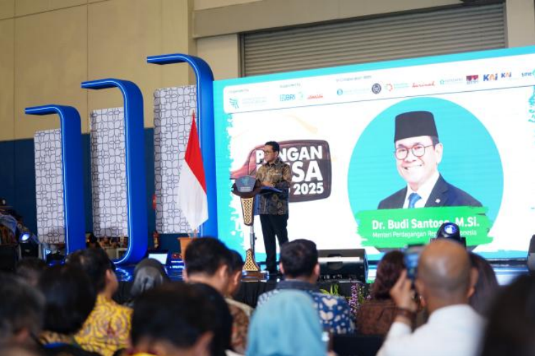 Mendag Busan dalam acara Pembukaan Pangan Nusa Expo 2025 yang digelar di Indonesia Convention Exhibition (ICE) BSD City, Kabupaten Tangerang, Banten, Rabu (15/10/2025).