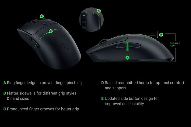 Elemen-elemen desain baru di Razer Viper V3 HyperSpeed