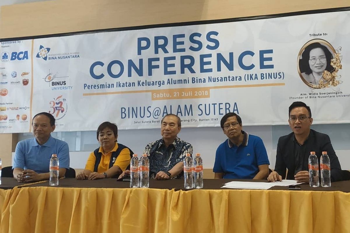 Peresmian Ikatan Keluarga Alumni Bina Nusantara (IKA Binus) (21/7/2018).