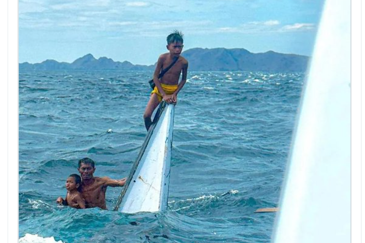 Aksi Heroik Seorang Ayah Lindungi Dua Anaknya yang Terombang-ambing di Laut Selama 2 Jam