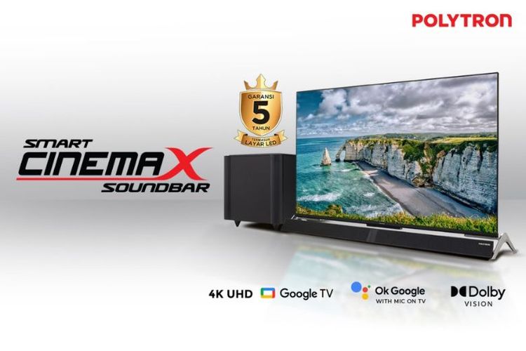 Smart Cinemax Soundbar Google TV.