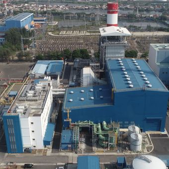 PLTGU Tambak Lorok Blok 3 di Semarang, Jawa Tengah.