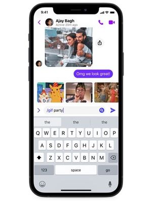 Fitur /gif yang dirilis Meta untuk Messenger.