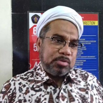 Tenaga Ahli Kantor Staf Kepresidenan (KSP) Ali Mochtar Ngabalin ketika diwawancara di Universitas Brawijaya (UB) Kota Malang, Sabtu (8/2/2020).