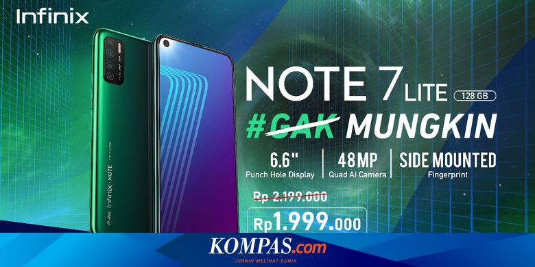Infinix Note 7 Lite Resmi Di Indonesia Harga Rp 1 9 Juta