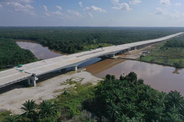 Tak Lama Lagi Tuntas, Jembatan Siak Hubungkan Tol Rengat–Pekanbaru