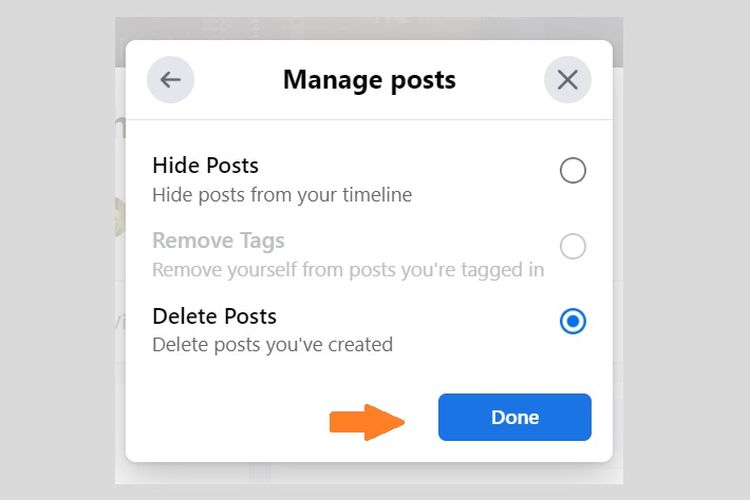 cara menghapus postingan facebook sekaligus