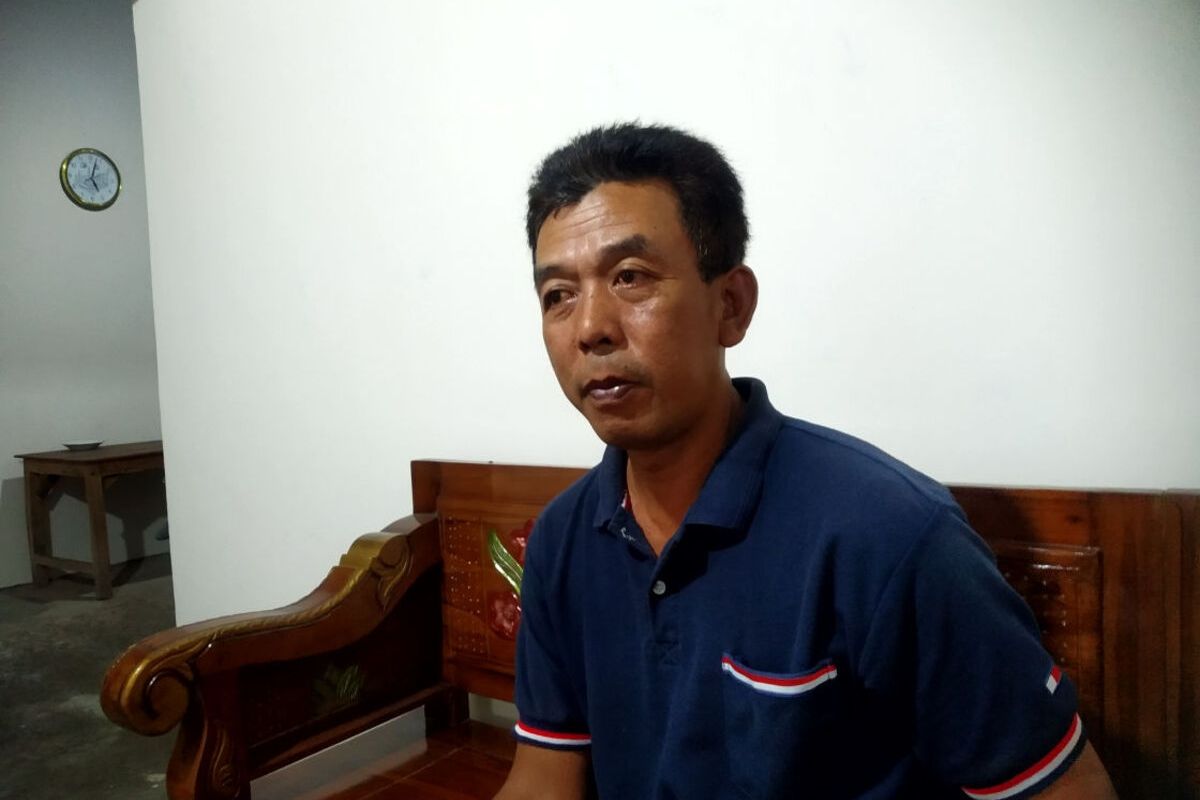 Kepala Dusun Sidodadi, Desa Sidodadi, Kecamatan Garum, Kabupaten Blitar, Nahroni, saat ditemui di rumahnya, Sabtu (25/1/2025) sore