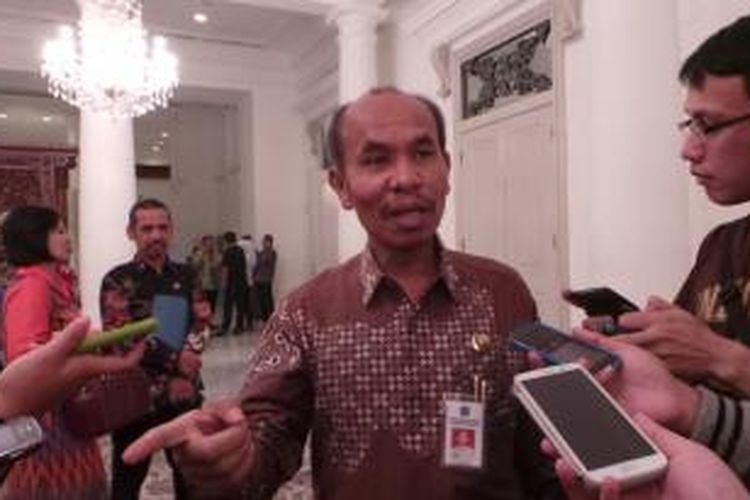 Kepala Dinas Pendidikan DKI Jakarta Lasro Marbun, di Balaikota Jakarta, Kamis (7/8/2014).