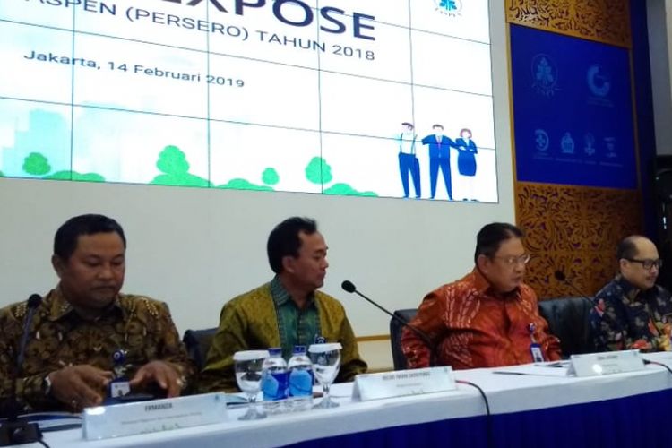 Public expose PT Taspen (Persero) di Jakarta, Kamis (14/2/2019).