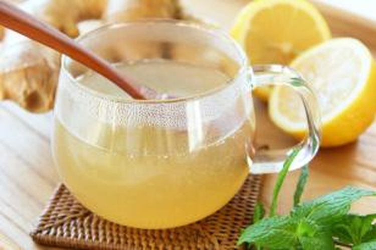 Campurkan jahe dengan sedikit lemon