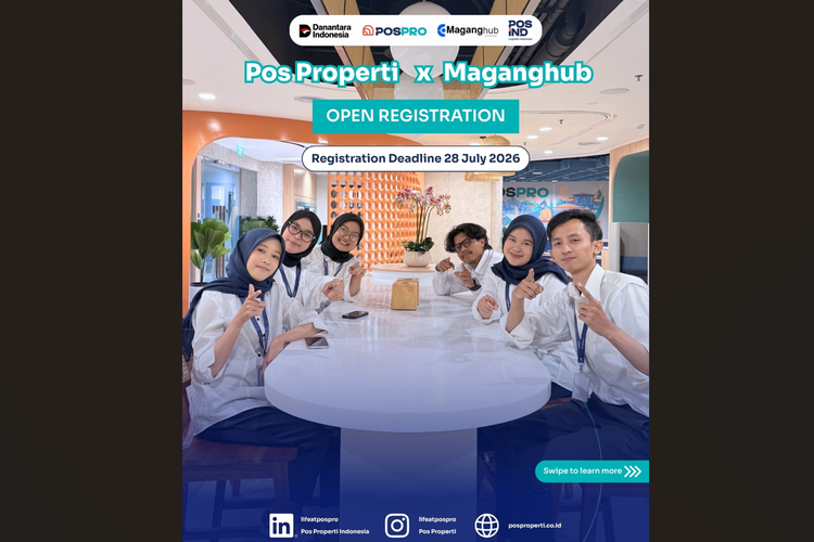 Lowongan Magang Pos Properti 2026 Dibuka, Simak Persyaratannya