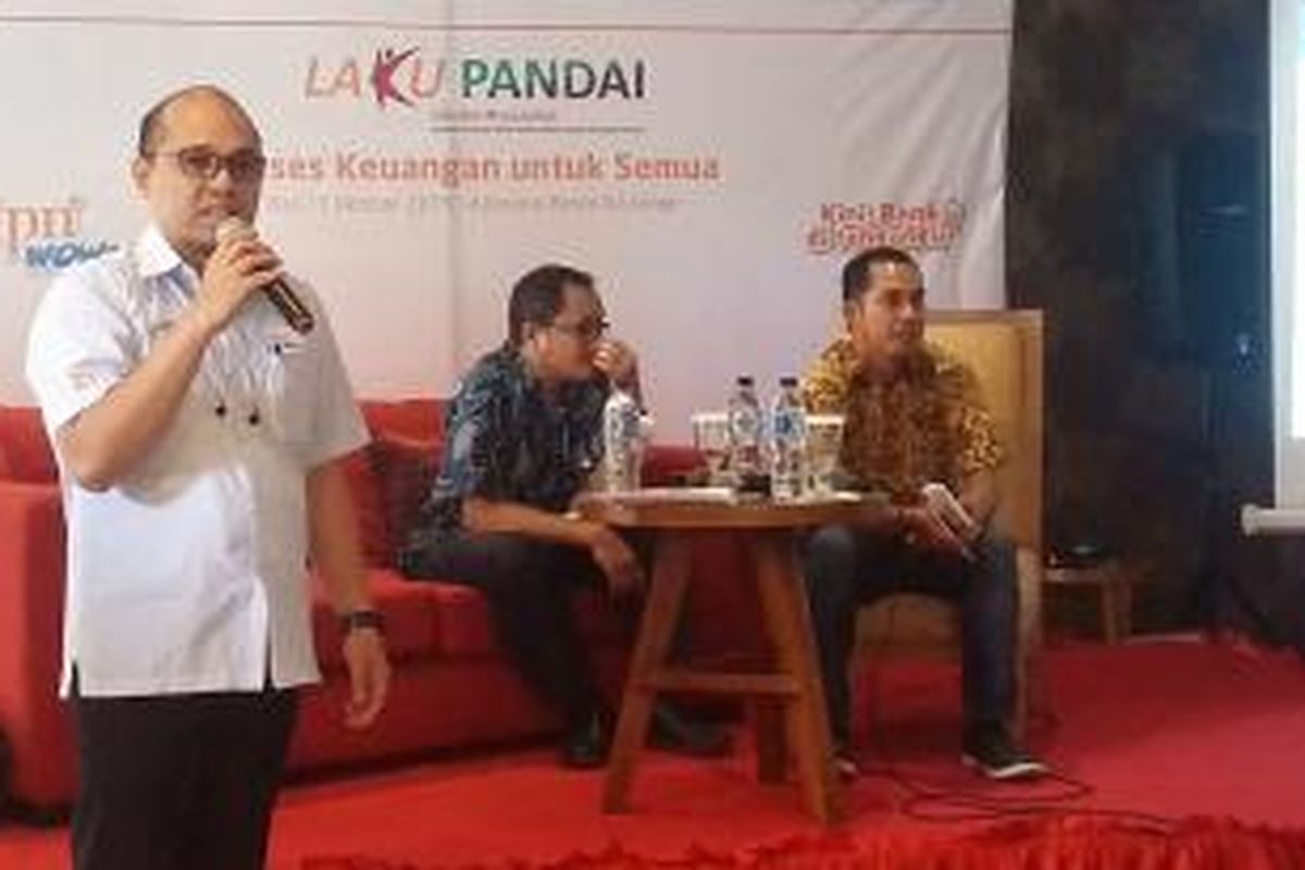 Moh Reza Rizal saat presentasi dalam diskusi Laku Pandai