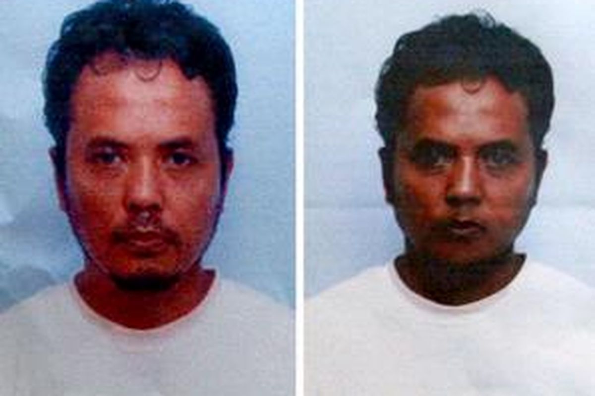 Foto Slamet Kastari yang disebar polisi di Pelabuhan Ferry Internasional, Batam Center, Jumat (29/2) lalu.