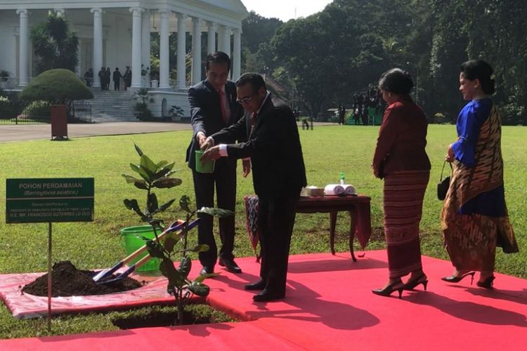 Presiden Joko Widodo, Kamis (28/6/2018) pagi, menerima kunjungan kenegaraan Presiden Republik Demokratik Timor Leste Francisco Guterres Lu Olo di Istana Presiden Bogor. 