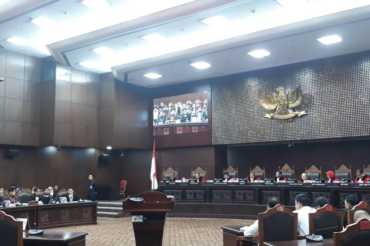 Sidang pengujian UU KPK di Gedung Mahkamah Konstitusi, Jakarta Pusat, Rabu (12/2/2020).