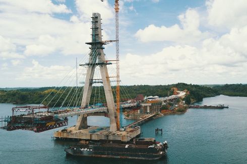[POPULER PROPERTI] Konstruksi Jembatan Pulau Balang Segera Rampung