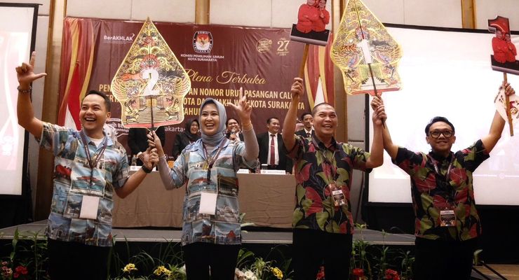 Survei Litbang Kompas Pilkada Solo, Elektabilitas Teguh-Bambang 34,9 Persen, Respati-Astrid 23,4 Persen