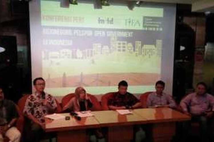 Konferensi pers Bojonegoro wakili Indonesia dalam ajang open government partnership 