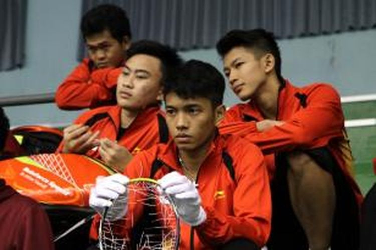 Sebagian atlet Indonesia di ajang Asia Junior Championships 2014