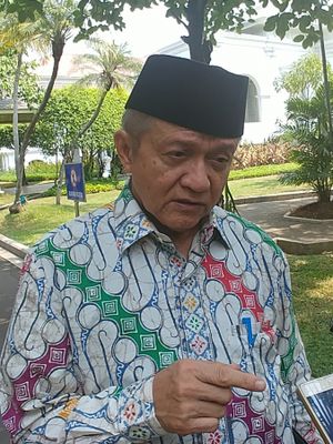 Ketua PP Muhammadiyah Anwar Abbas di Istana Kepresidenan, Jakarta, Rabu (6/9/2017).