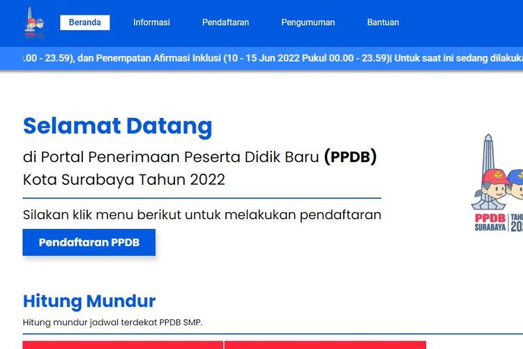 PPDB Surabaya jalur afirmasi 