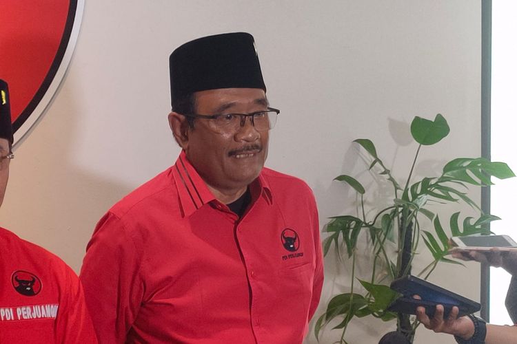 Ketua DPP Bidang Ideologi dan Kaderisasi PDI-P Djarot Saiful Hidayat di Sekolah Partai, Lenteng Agung, Jakarta, Rabu (14/12/2022).