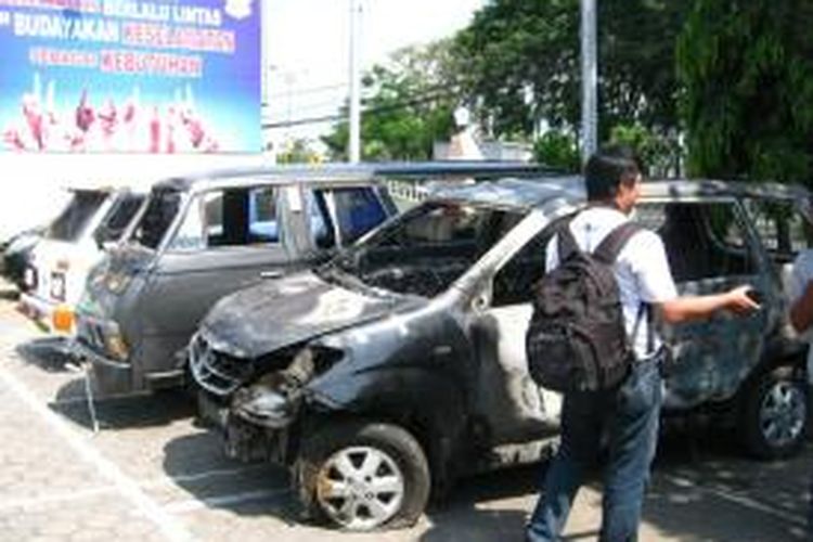 salah satu mobil FPI di Mapolres Kendal