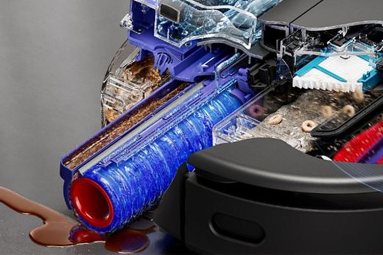 Sikat Robot vacuum Dyson Spot+Scrub AI