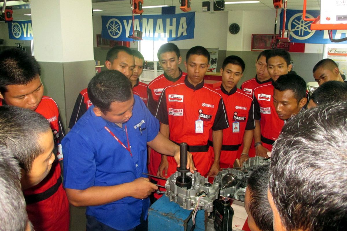 Salah satu kegiatan Yamaha di sekolah.