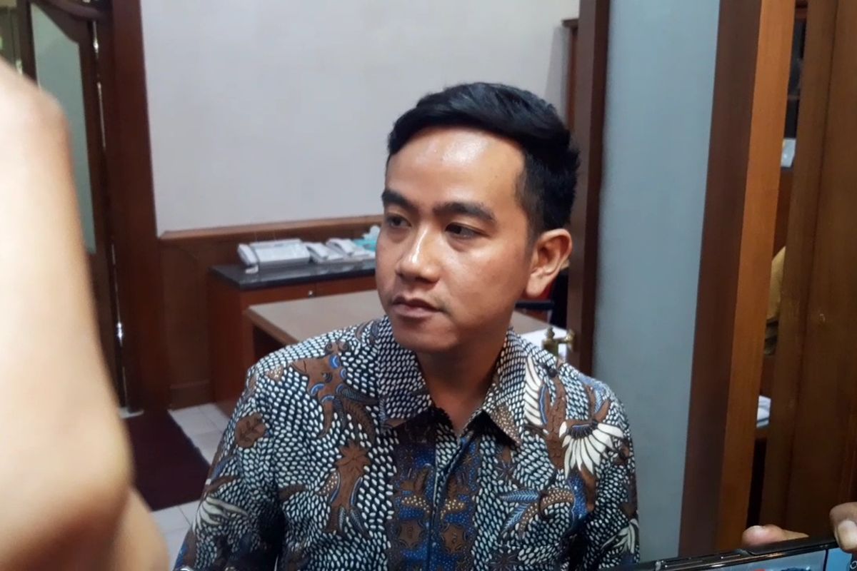 Wali Kota Solo Gibran Rakabuming Raka di Solo, Jawa Tengah, Senin (20/11/2023).