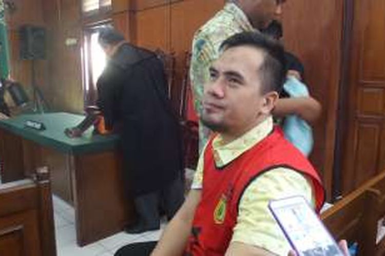 Penyanyi dangdut Saipul Jamil, yang menjadi terdakwa kasus dugaan pencabulan terhadap DS, berada di ruang tahanan Pengadilan Negeri Jakarta Utara, Jalan RE Martadinata.