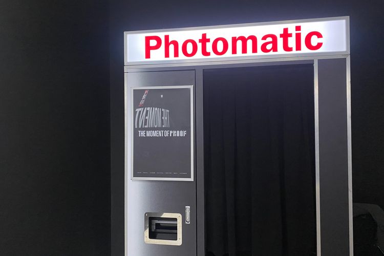 Photobooth spesial di pameran BTS Exhibition: Proof in Jakarta. 