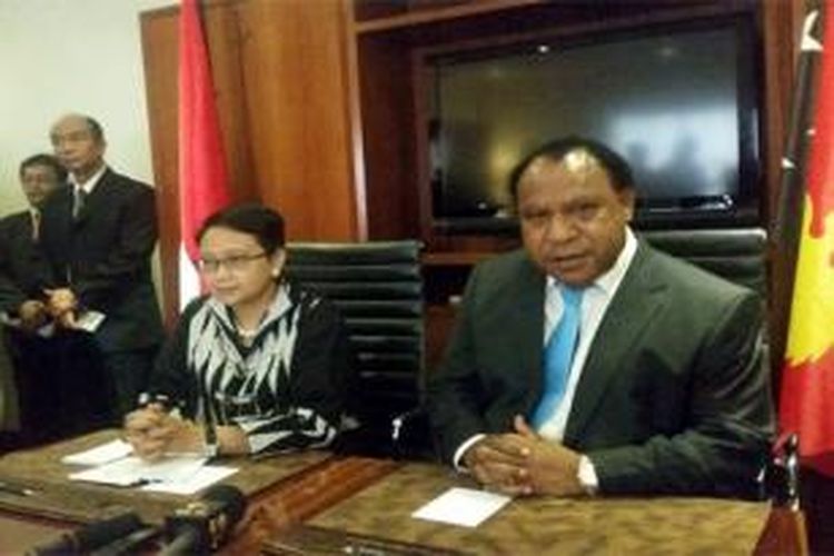 Para wartawan tak diperkenankan untuk mengajukan pertanyaan seputar Papua Barat selama kunjungan Menlu Retno Marsudi ke Papua Nugini