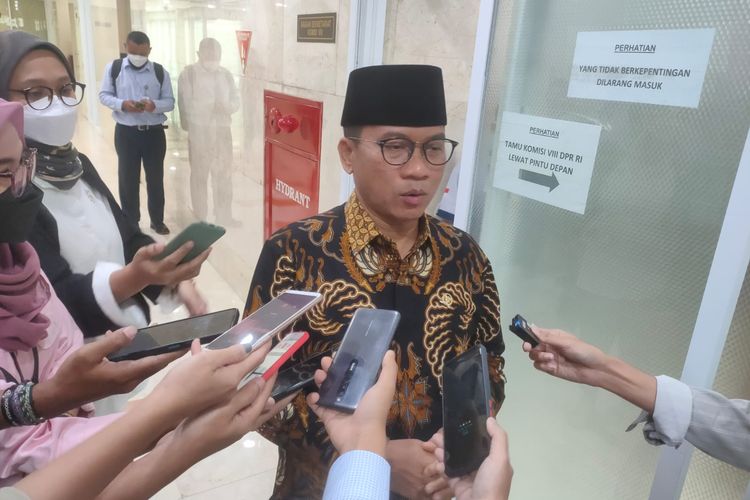 Ketua Komisi VIII DPR Yandri Susanto ditemui di Kompleks Parlemen Senayan, Jakarta, Rabu (13/4/2022).
