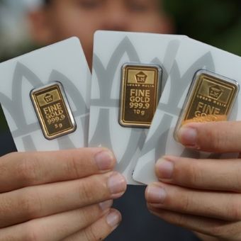 Harga emas Antam  hari ini Rabu, 7 Mei 2025 kembali melonjak, tembus angka Rp 2 juta. 