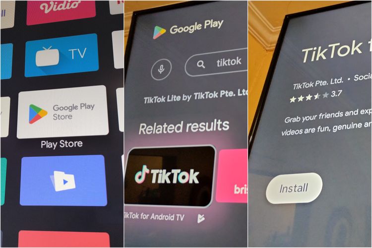 Cara download Tiktok di TV Android.