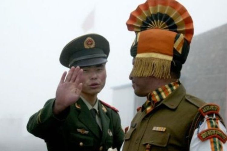 Serdadu China dan India (foto arsip).