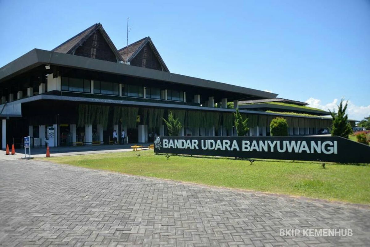 Suasana Bandara Blimbingsari Banyuwangi pada Sabtu (24/4/2021).