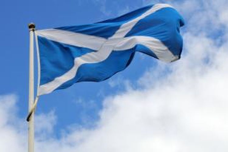 Bendera Skotlandia.