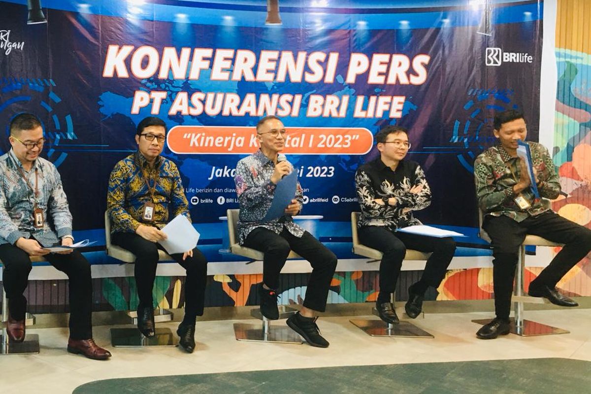 Konferensi pers kinerja BRI Life, Selasa (30/5/2023).