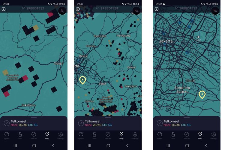 Menjajal fitur Coverage Maps di aplikasi Speedtest