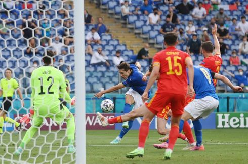 Hasil Euro 2020 Italia Vs Wales, Gli Azzurri Unggul 1-0 pada Babak I