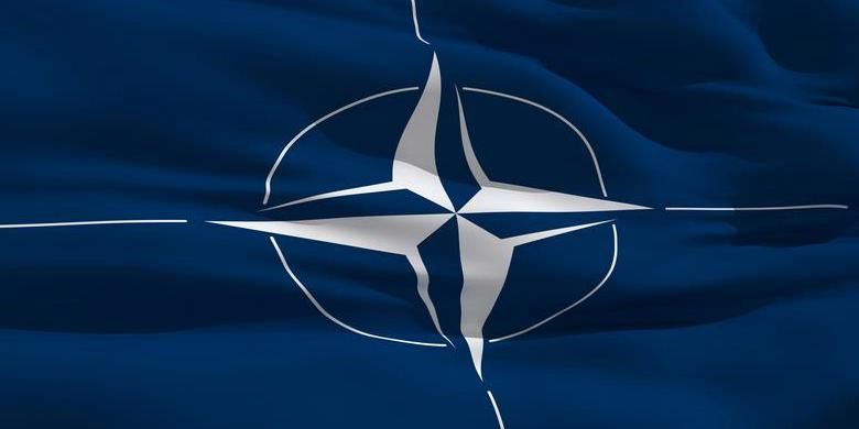 Bendera Pakta Pertahanan Atlantik Utara (NATO).